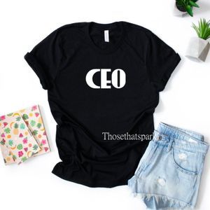 CEO graphic tee, short sleeve unisex shirt, loose fit crewneck